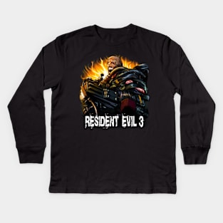 Resident evil 3 remake nemesis Kids Long Sleeve T-Shirt